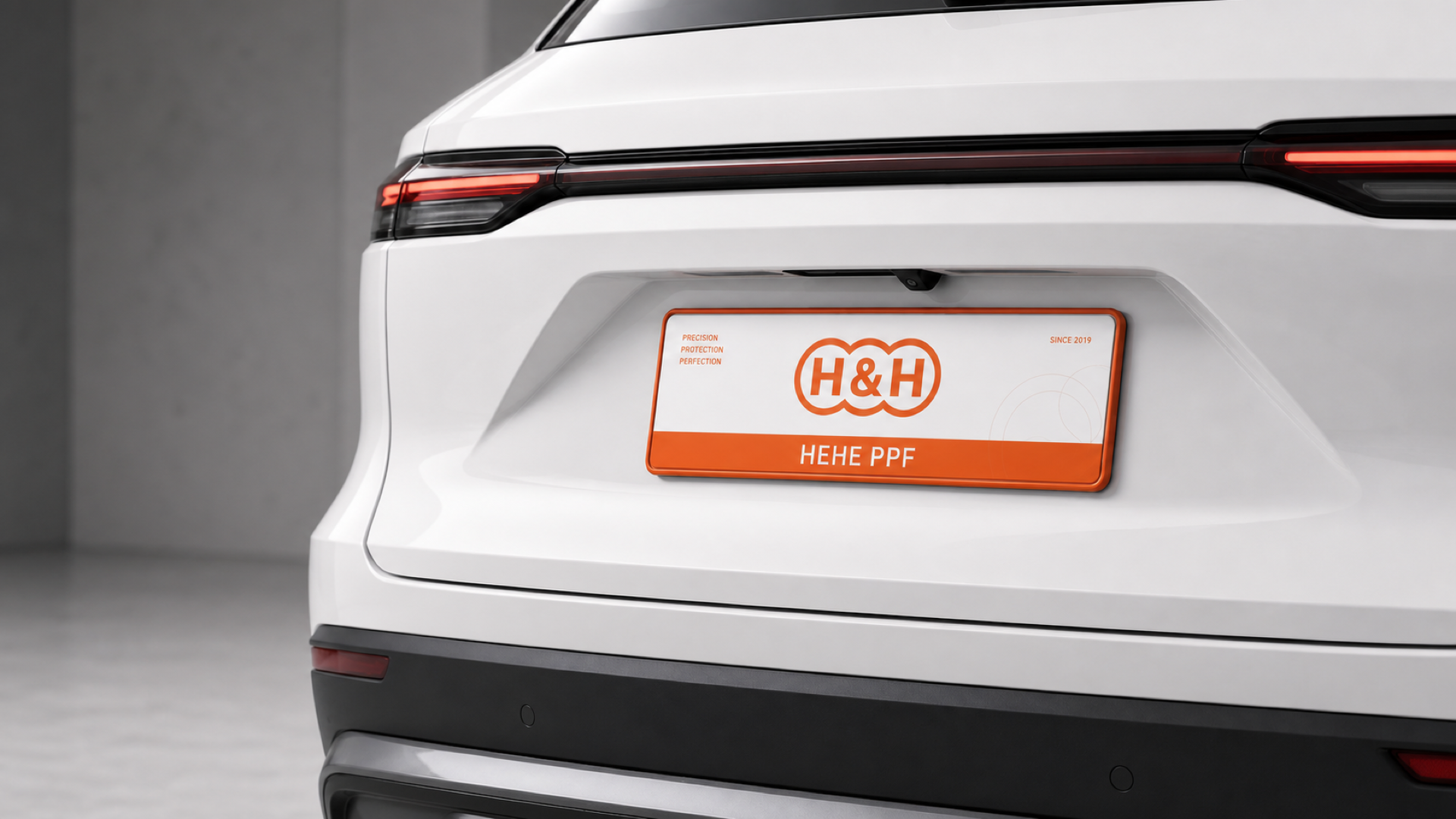 H&H vehicle branding plate